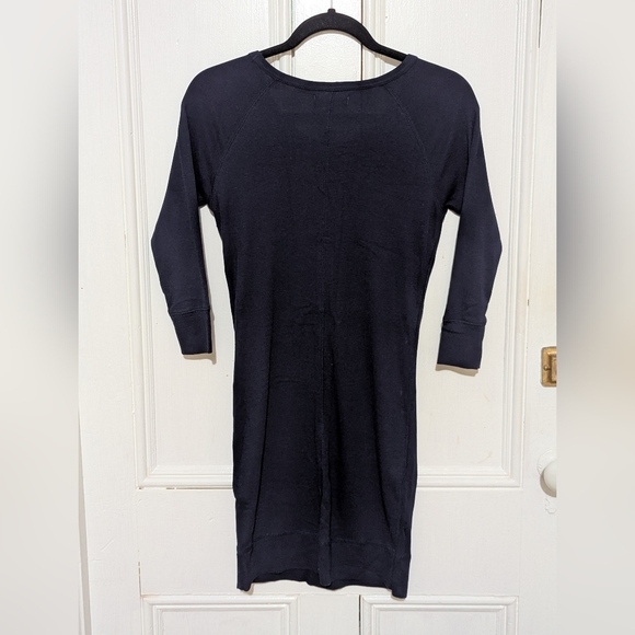 Plenty/ Ribbon Navy Blue 3/4 Sleeve Dress - Picture 6 of 8
